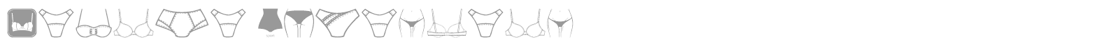 Female Underwear font preview